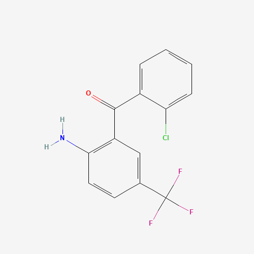 (2-Amino-5-(trifluoromethyl)phenyl)(2-chlorophenyl)methanone