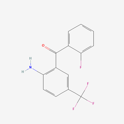 (2-Amino-5-(trifluoromethyl)phenyl)(2-fluorophenyl)methanone