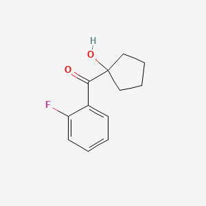 (2-fluorophenyl)(1-hydroxycyclopentyl)methanone